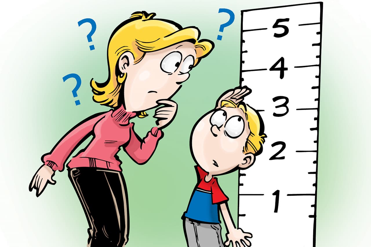 Illustration: a growth ruler — failure to gain weight or grow normally